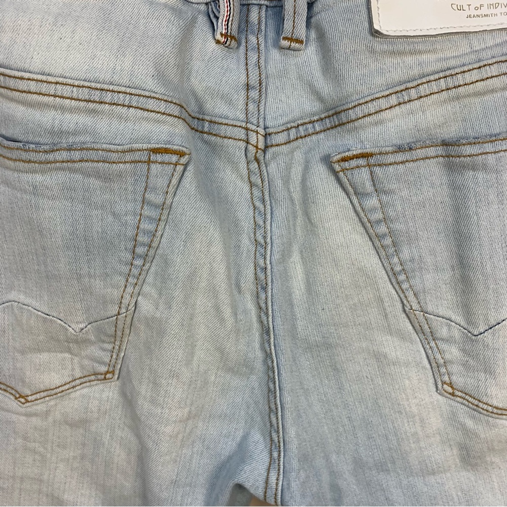 Cult of Individuality Rocker Slim Jeans Distressed Light Wash - Picture 3 of 15